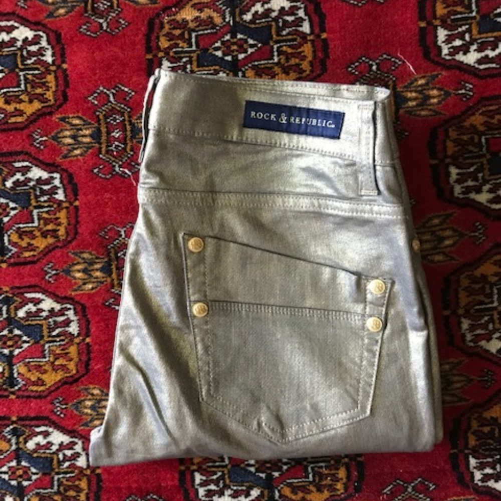 Rock & Republic Silver Skinny Jeans